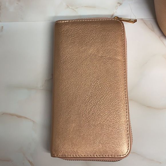 “Delilah” Rose Gold Backpack & Wallet Set main image 5